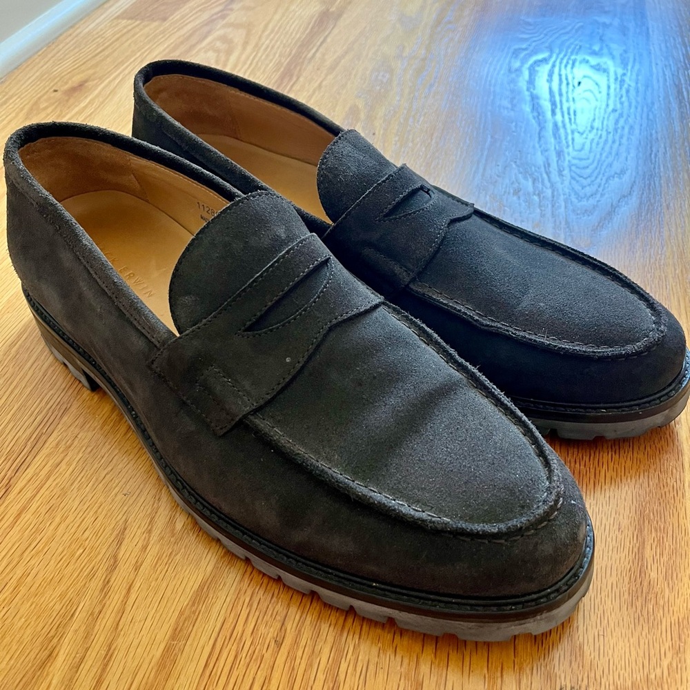 Jack Erwin Carmine Lug Sole Brown Suede Men's Loafers